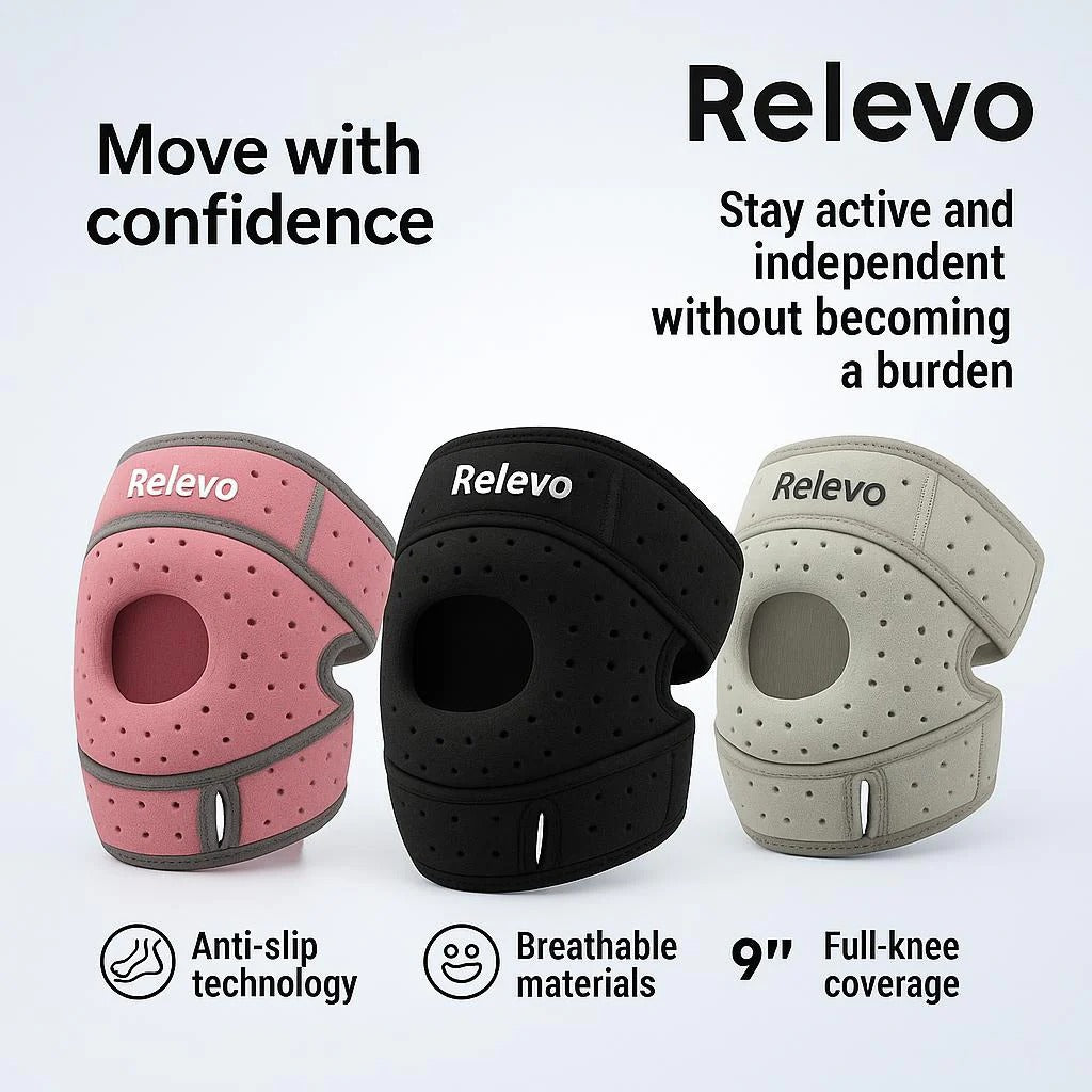 Advanced Relevo Knee Brace That Moves With You – Pain Relief In Minutes